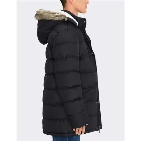 Men's Puffy Winter Coats Long Water-resistant Jackets Cold Weather Hooded